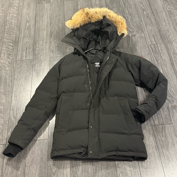 Canada Goose Mens Carson Parka HERITAGE Coat, Black, Size Medium - Picture 2 of 16